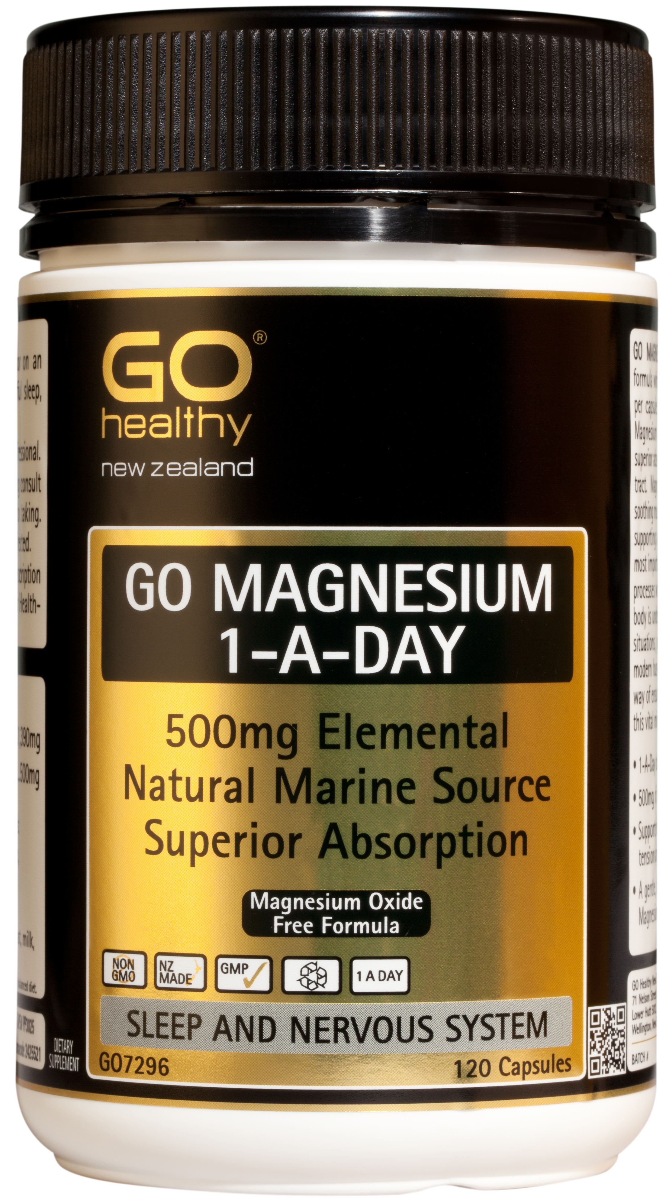 GO Healthy Magnesium 1-A-Day 120 Capsules